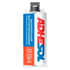 Высокопрочный, быстроотверждаемый двухкомпонентный клей Adhesol ET236 Q 50мл