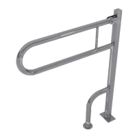 Поручень откидной на стойке с фиксатором 850x800x250 мм
