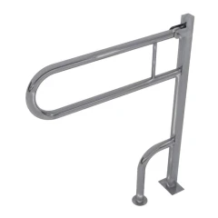 Поручень откидной на стойке с фиксатором 850x800x250 мм