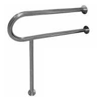 Поручень не откидной 750x750x180 мм, крепление пол-стена