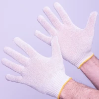 Перчатки х/б 3-х нитка стандарт, белый