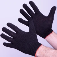 Перчатки х/б 3-х нитка лайт, черный