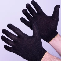 Перчатки х/б 3-х нитка стандарт, черный