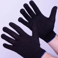 Перчатки х/б 4-х нитка лайт, черный