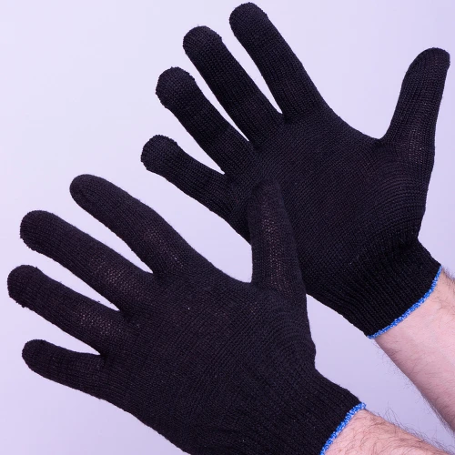 Перчатки х/б 4-х нитка лайт, черный