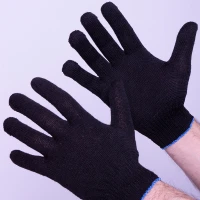 Перчатки х/б 5-ти нитка лайт, черный