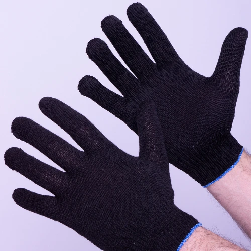 Перчатки х/б 5-ти нитка лайт, черный