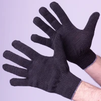 Перчатки х/б 7-ми нитка лайт, черный