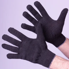 Перчатки х/б 7-ми нитка люкс, черный