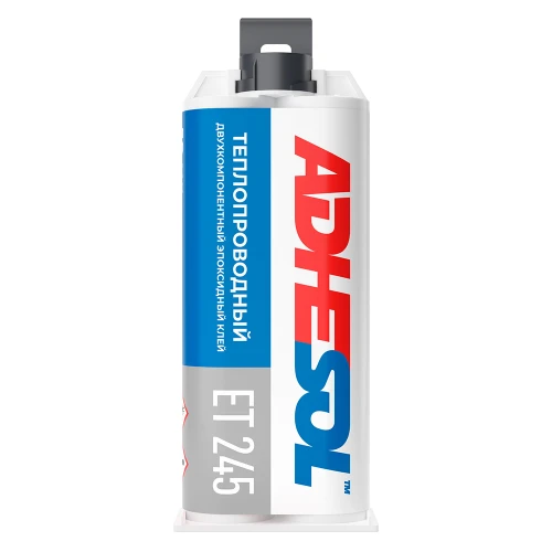 Теплопроводный двухкомпонентный эпоксидный клей Adhesol ET245 50мл