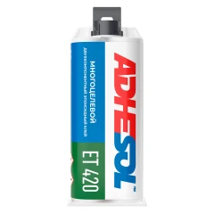 Многоцелевой высокой вязкости двухкомпонентный клей Adhesol ET420 50мл