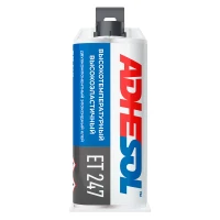 Высокотемпературный двухкомпонентный клей с высокой эластичностью Adhesol ET247 50мл