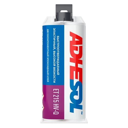 Двухкомпонентный быстроотверждаемый эластичный клей высокой вязкости Adhesol ET215 HV-Q 50мл