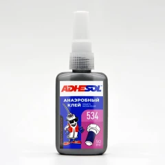 Анаэробный клей средней прочности для резьбовых соединений Adhesol 534 50мл