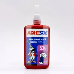 Анаэробный клей средней прочности для резьбовых соединений Adhesol 534 250мл