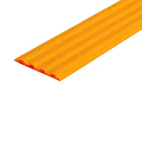 Противоскользящая тактильная направляющая полоса 29 мм без клеевого слоя, оранжевый