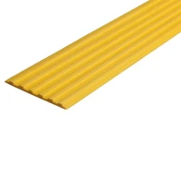 Противоскользящая тактильная направляющая полоса 40 мм без клеевого слоя, желтый