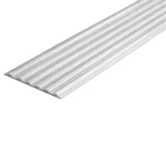 Противоскользящая тактильная направляющая полоса 40 мм без клеевого слоя, белый