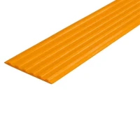 Противоскользящая тактильная направляющая полоса 40 мм без клеевого слоя, оранжевый