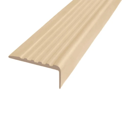 Противоскользящий угол для ступеней 35х15 мм без клеевого слоя, бежевый, 12,5м