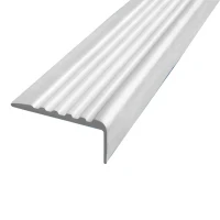 Противоскользящий угол для ступеней 35х15 мм без клеевого слоя, белый, 12,5м