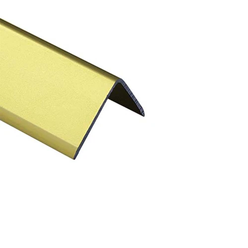 Алюминиевый отделочный уголок У-10х10 мм золото матовое, 2,7м