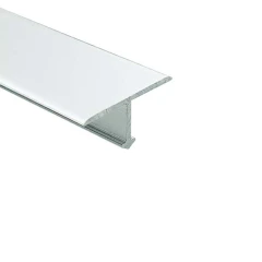 Алюминиевый Т-образный отделочный профиль Т15 серебро матовое, 2,7м