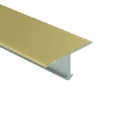 Алюминиевый Т-образный отделочный профиль Т19 шампань матовая, 2,7м