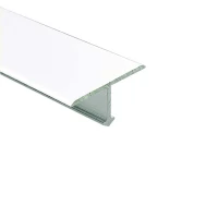 Алюминиевый Т-образный отделочный профиль Т19 белый, 2,7м