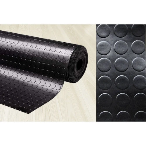 Рулонное резиновое покрытие 3мм, 1 м, длина 10 м, монетка