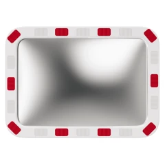 Зеркало уличное со световозвращающей окантовкой 400х600 мм прямоугольное