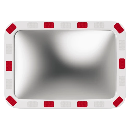 Зеркало уличное со световозвращающей окантовкой 400х600 мм прямоугольное