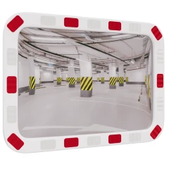 Зеркало уличное со световозвращающей окантовкой 400х600 мм прямоугольное