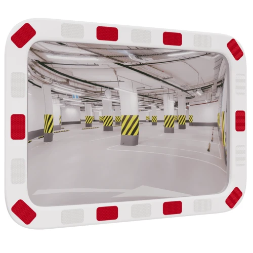 Зеркало уличное со световозвращающей окантовкой 400х600 мм прямоугольное