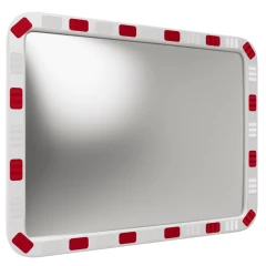 Зеркало уличное 600х800 мм со светоотражающей окантовкой прямоугольное