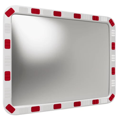 Зеркало уличное 600х800 мм со светоотражающей окантовкой прямоугольное