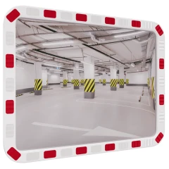 Зеркало уличное 600х800 мм со светоотражающей окантовкой прямоугольное