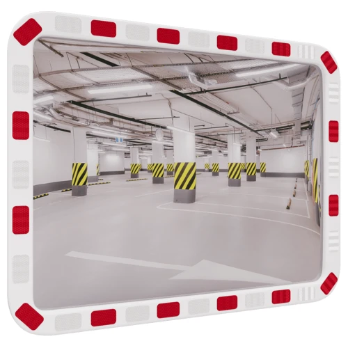 Зеркало уличное 600х800 мм со светоотражающей окантовкой прямоугольное