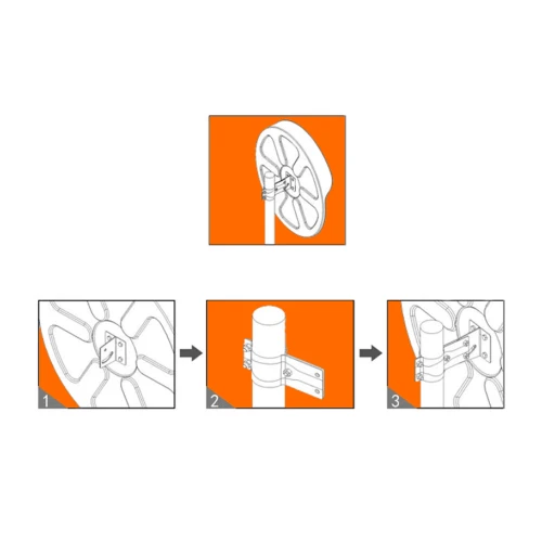 Зеркало уличное 600х800 мм со светоотражающей окантовкой прямоугольное