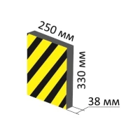 Демпфер стеновой из вспененного полиэтилена ДС-ВП-2, 335х250х38 мм