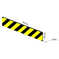 Демпфер стеновой из вспененного полиэтилена ДС-ВП-3, 900х240х8 мм