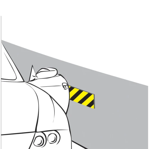 Парковочный стоп-мат самоклеящийся ДС-ВП-20-1, 2000х250х38 мм