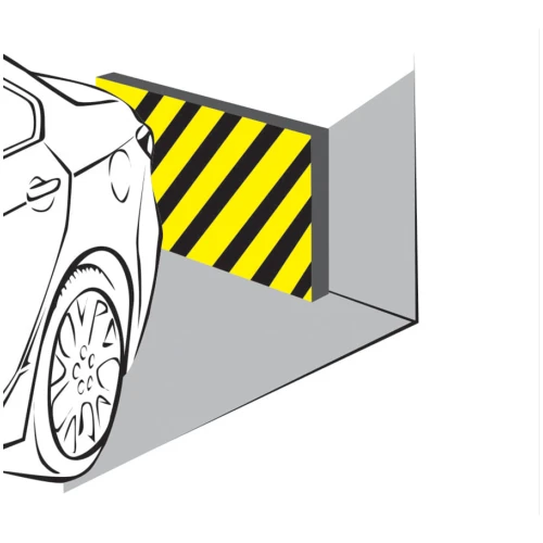 Парковочный стоп-мат самоклеящийся ДС-ВП-20-1, 2000х250х38 мм