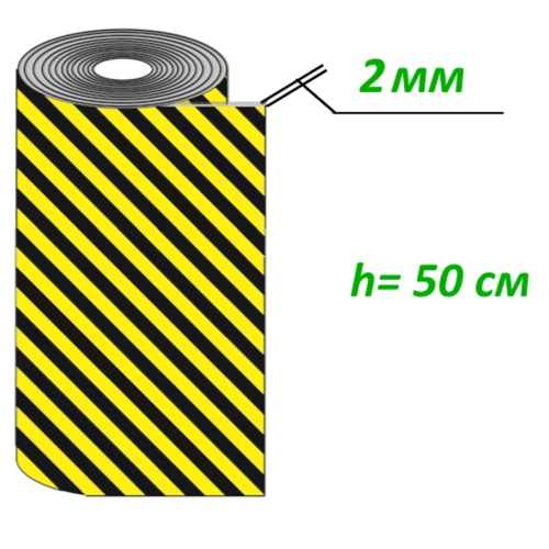 Демпфер рулонный из вспененного полиэтилена ДР-ВП-1-0,5, 30000х500х2 мм