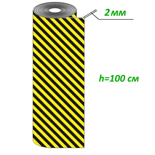 Мат парковочный рулонный из вспененного полиэтилена ДР-ВП-1, 30000х1000х2 мм