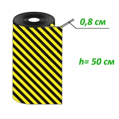 Мат парковочный амортизирующий из вспененного полиэтилена ДР-ВП-2-0,5, 10000х500х8 мм