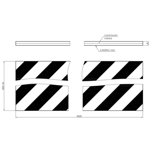 Демпфер рулонный из вспененного полиэтилена ДР-ВП-2, 10000х1000х8 мм