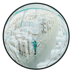 Зеркало панорамное круглое на шарниром креплении 800 мм