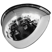 Зеркало купольное четверть сферы для помещений 600 мм