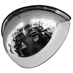 Зеркало купольное четверть сферы для помещений 600 мм